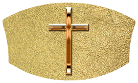 DNSWILL 510 CP SH GD Copper Single Cross Shimmer Gold
